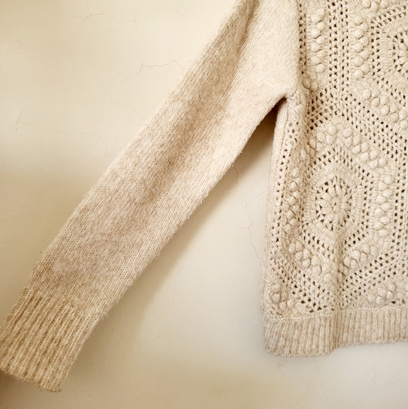 Mango Openwork Knit Sweater Size XS - Picture 8 of 12
